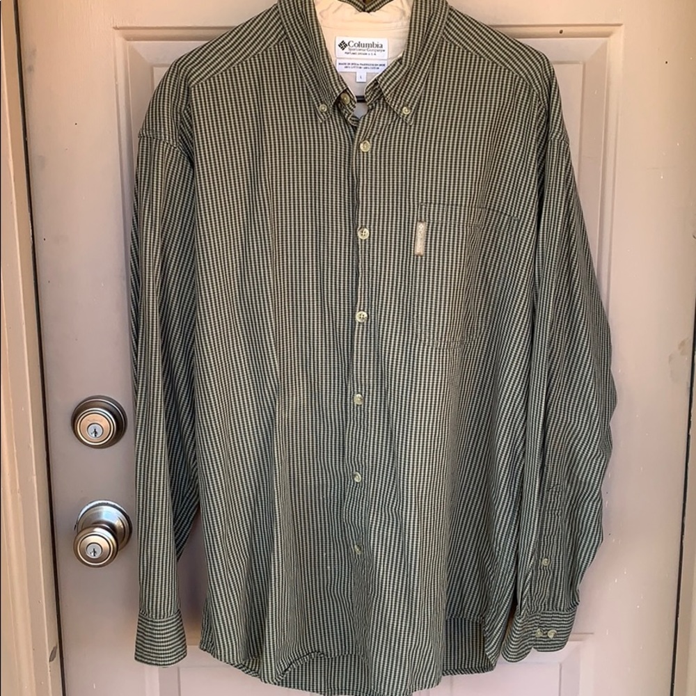 Vintage Columbia Button Up Shirt Size Large